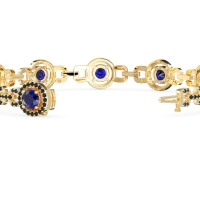 Fashion Gemstone Halo Bracelet