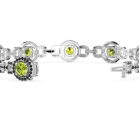 Fashion Gemstone Halo Bracelet