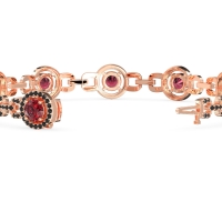 Fashion Gemstone Halo Bracelet