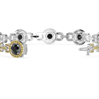 Fashion Gemstone Halo Bracelet