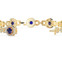 Fashion Gemstone Halo Bracelet