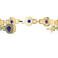 Fashion Gemstone Halo Bracelet