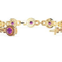 Fashion Gemstone Halo Bracelet