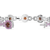 Fashion Gemstone Halo Bracelet