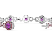 Fashion Gemstone Halo Bracelet