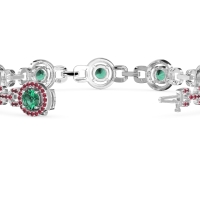 Fashion Gemstone Halo Bracelet