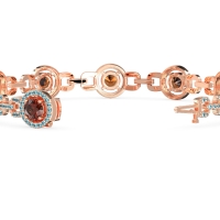 Fashion Gemstone Halo Bracelet
