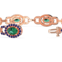 Designer Halo Gemstone Bracelet