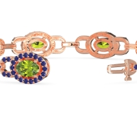 Designer Halo Gemstone Bracelet