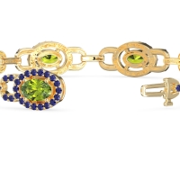 Designer Halo Gemstone Bracelet