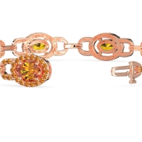 Designer Halo Gemstone Bracelet