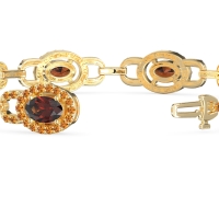 Designer Halo Gemstone Bracelet