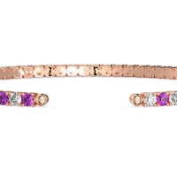Classic Half Eternal Diamond Bangle
