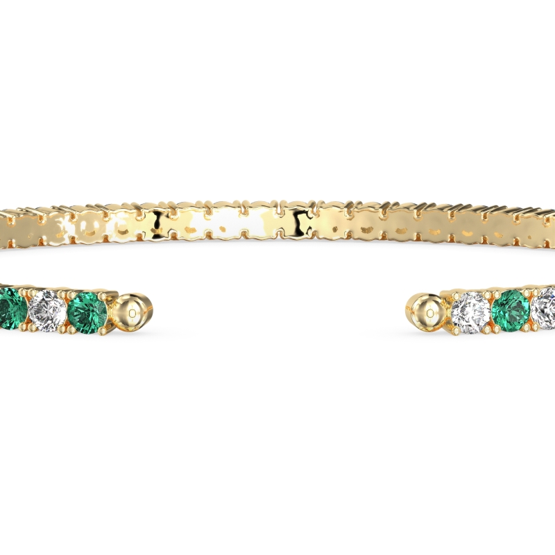Classic Half Eternal Diamond Bangle