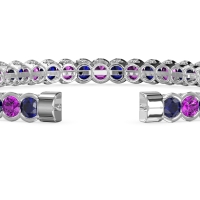 Half Bezel Eternal Flexible Bangle