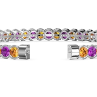 Half Bezel Eternal Flexible Bangle