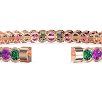 Half Bezel Eternal Flexible Bangle