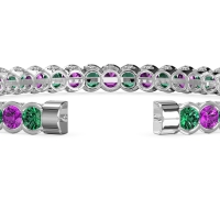 Half Bezel Eternal Flexible Bangle