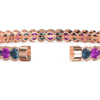 Half Bezel Eternal Flexible Bangle