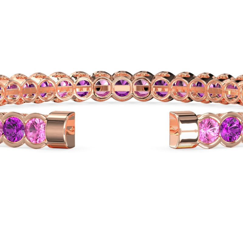 Half Bezel Eternal Flexible Bangle