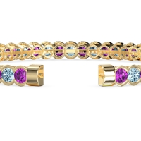 Half Bezel Eternal Flexible Bangle