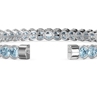Half Bezel Eternal Flexible Bangle
