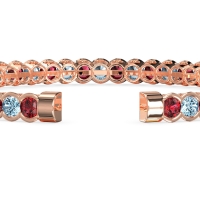 Half Bezel Eternal Flexible Bangle