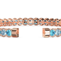 Half Bezel Eternal Flexible Bangle