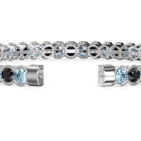 Half Bezel Eternal Flexible Bangle