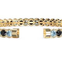 Half Bezel Eternal Flexible Bangle