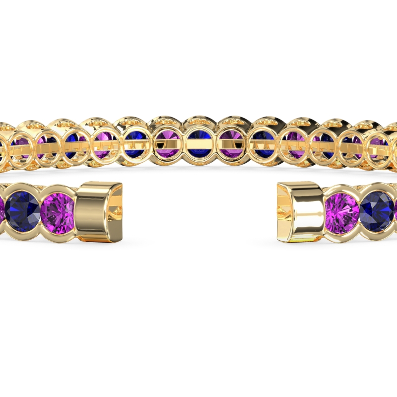 Half Bezel Eternal Flexible Bangle