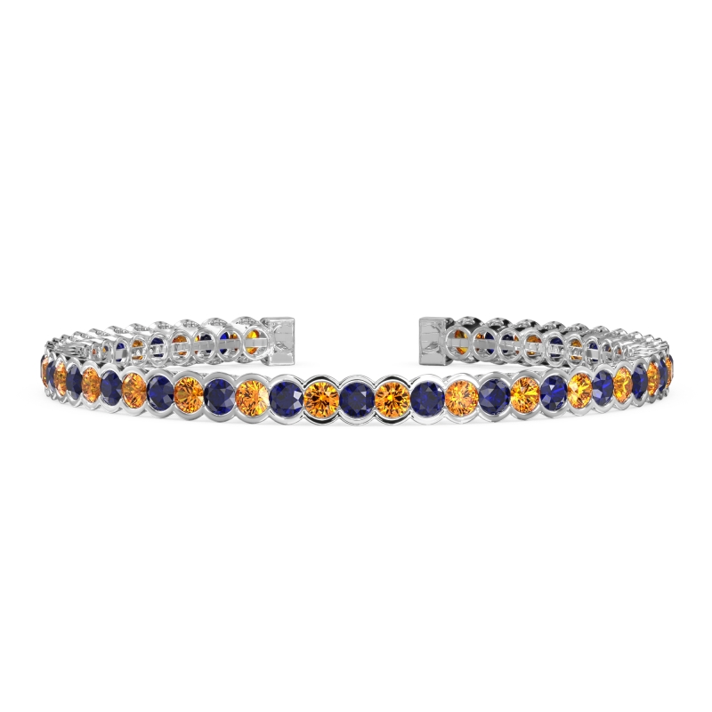 Half Bezel Eternal Flexible Bangle