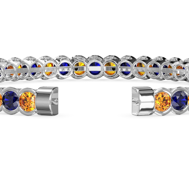 Half Bezel Eternal Flexible Bangle