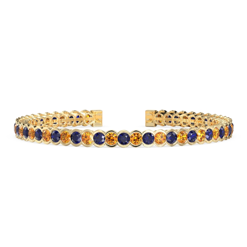 Half Bezel Eternal Flexible Bangle