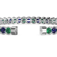 Half Bezel Eternal Flexible Bangle