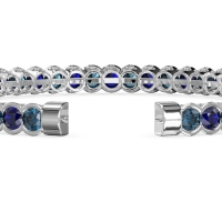 Half Bezel Eternal Flexible Bangle