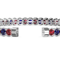 Half Bezel Eternal Flexible Bangle