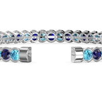 Half Bezel Eternal Flexible Bangle