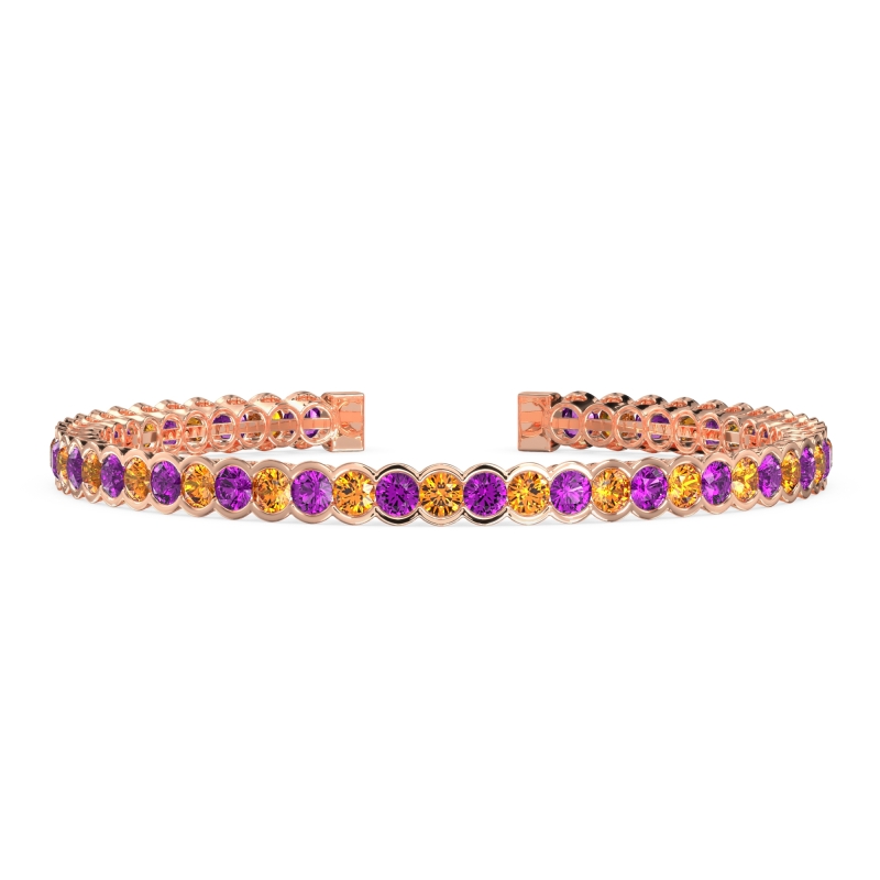 Half Bezel Eternal Flexible Bangle