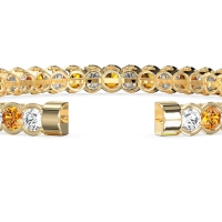 Half Bezel Eternal Flexible Bangle