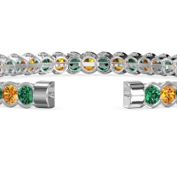 Half Bezel Eternal Flexible Bangle