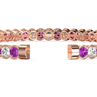 Half Bezel Eternal Flexible Bangle