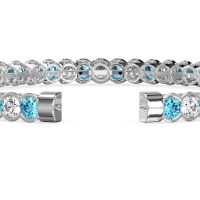 Half Bezel Eternal Flexible Bangle