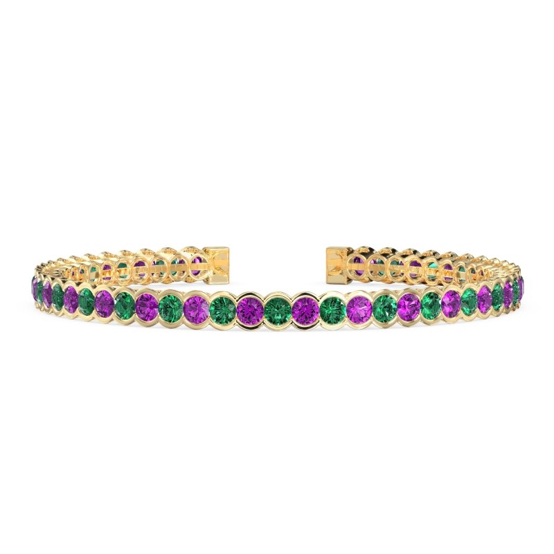 Half Bezel Eternal Flexible Bangle