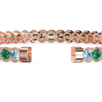 Half Bezel Eternal Flexible Bangle