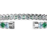 Half Bezel Eternal Flexible Bangle