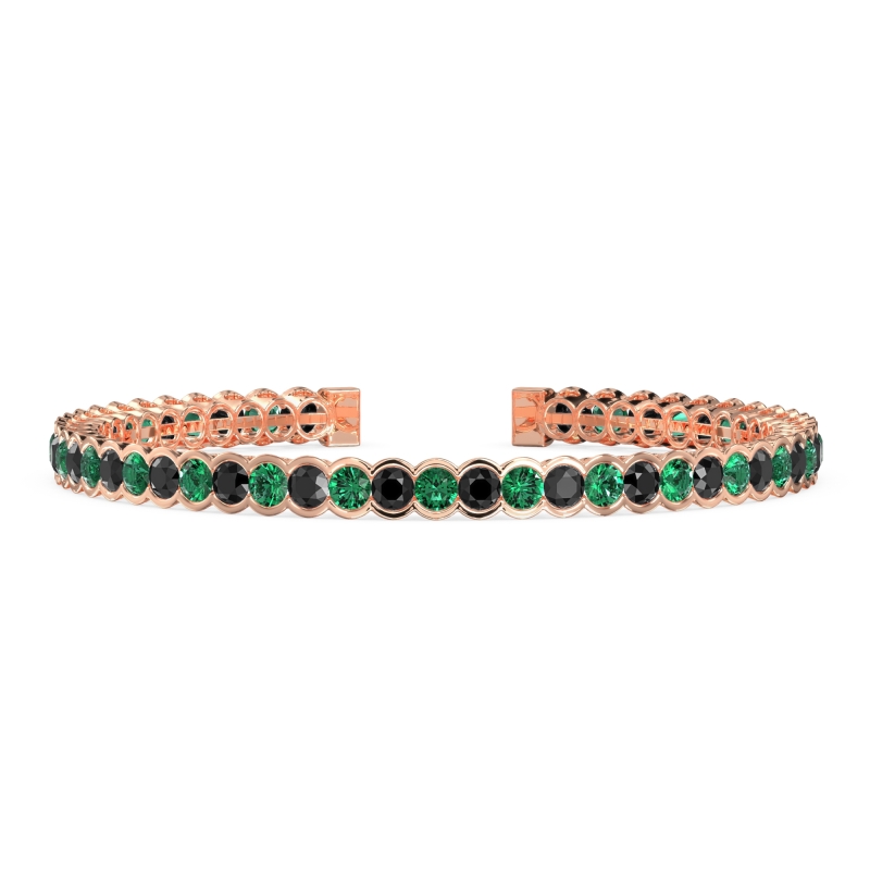 Half Bezel Eternal Flexible Bangle