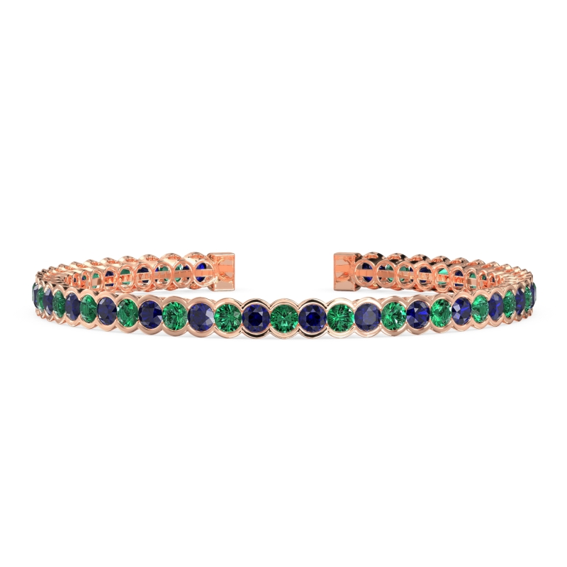 Half Bezel Eternal Flexible Bangle