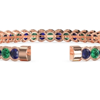 Half Bezel Eternal Flexible Bangle