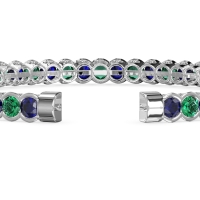 Half Bezel Eternal Flexible Bangle
